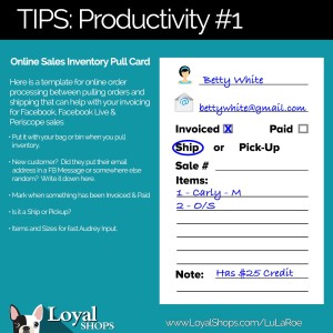 Inventory Pull Card